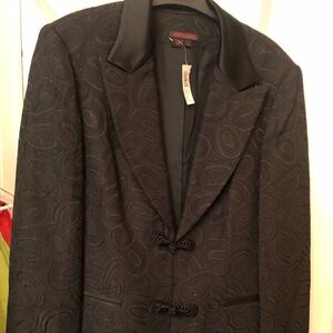 Simon Chang Black Blazer Size 10. NEW